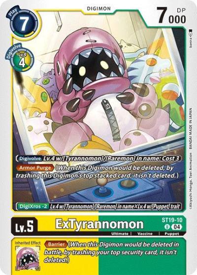 ExTyrannomon ST19-10 U Starter Deck 19: Fable Waltz Digimon card