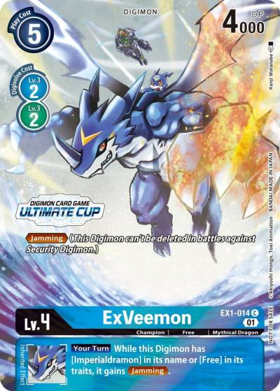 ExVeemon Ultimate Cup 2022 EX1-014 C Classic Collection Digimon card