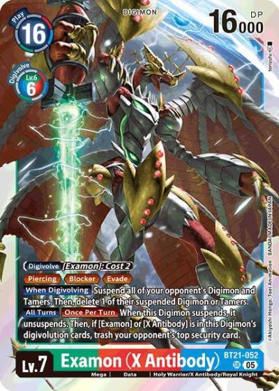 Examon X Antibody BT21-052 SR World Convergence Digimon card