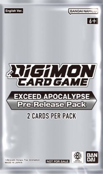 Exceed Apocalypse Pre Release Pack Exceed Apocalypse Pre-Release Cards Digimon card