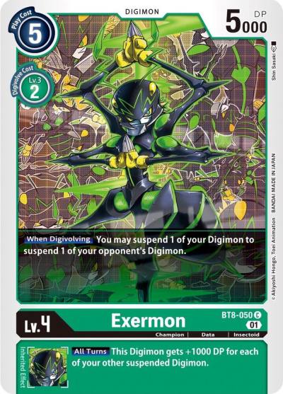 Exermon BT8-050 C New Awakening Digimon card