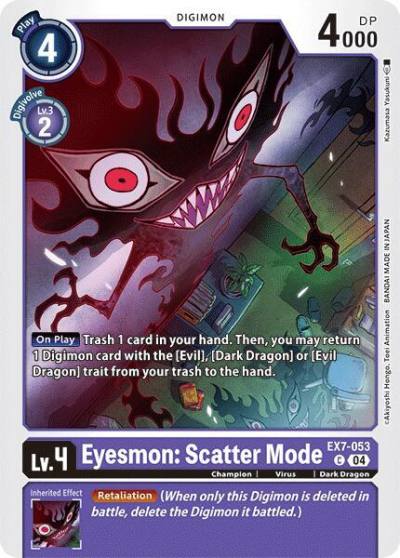 Eyesmon Scatter Mode EX7-053 C Digimon LIBERATOR Digimon card