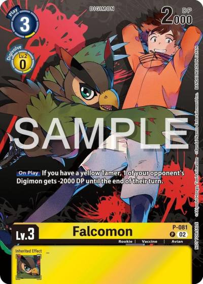 Falcomon Official Tournament Pack Vol13 P-081 P Digimon Promotion Cards Digimon card