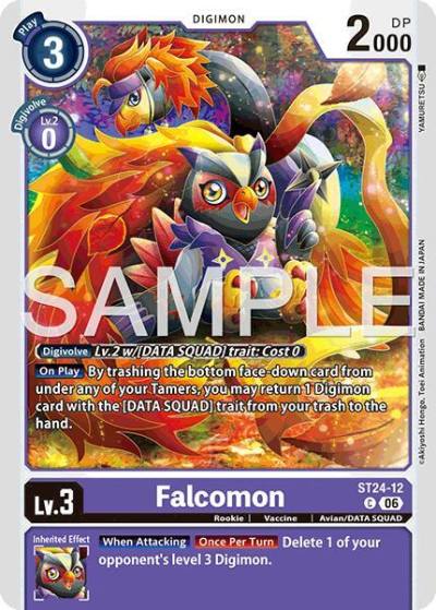 Falcomon ST24-12 C Starter Deck 24: Data Squad Digimon card