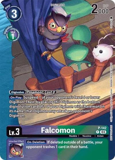 Falcomon Update Pack 2024 P-142 P Digimon Promotion Cards Digimon card