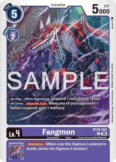 Fangmon BT25-081 C Dual Revolution Digimon card