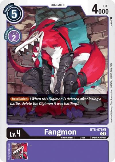 Fangmon BT8-076 C New Awakening Digimon card