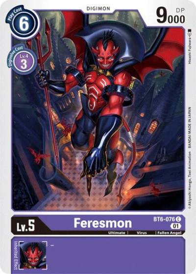 Feresmon BT6-076 C Double Diamond Digimon card