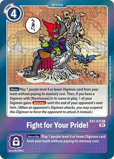 Fight for Your Pride EX1-070 R Classic Collection Digimon card