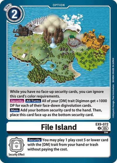 File Island EX9-072 U Versus Monsters Digimon card
