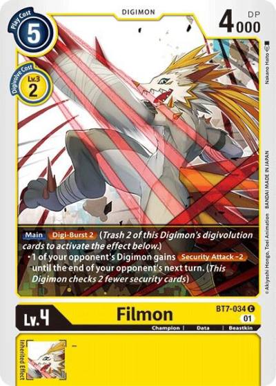 Filmon BT7-034 C Next Adventure Digimon card