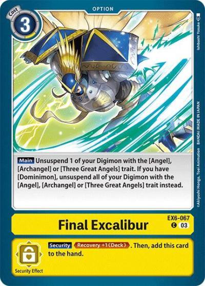 Final Excalibur EX6-067 C Infernal Ascension Digimon card