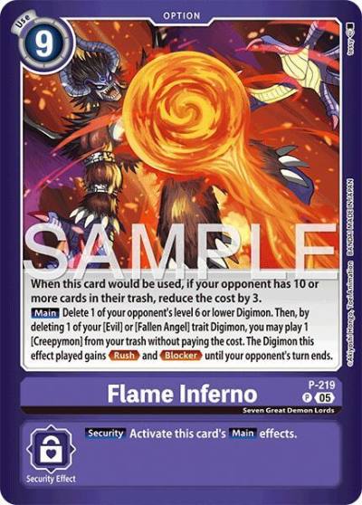 Flame Inferno P-219 P Limited Card Pack -Final Crest- Digimon card