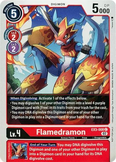 Flamedramon EX3-008 C Revision Pack Cards Digimon card