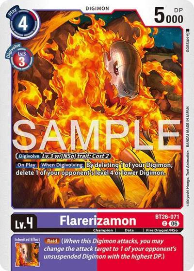 Flarerizamon BT26-071 C Timeless Bonds Digimon card