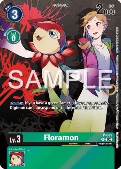 Floramon Official Tournament Pack Vol13 P-083 P Digimon Promotion Cards Digimon card