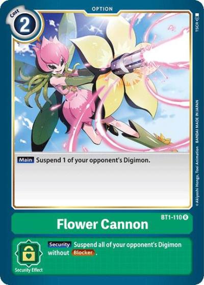 Flower Cannon BT1-110 R Release Special Booster 1.0 Digimon card
