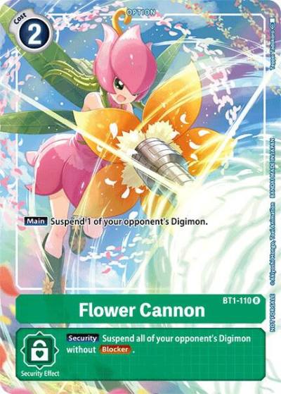 Flower Cannon Tamers Evolution Box BT1-110 R Release Special Booster 1.0 Digimon card