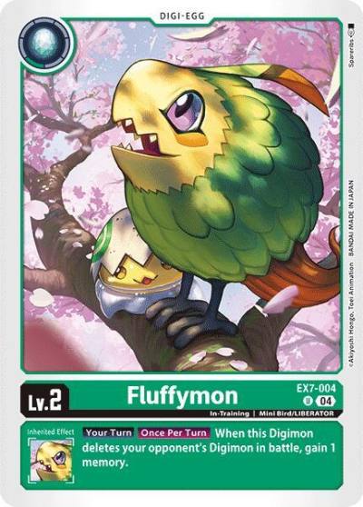 Fluffymon EX7-004 U Digimon LIBERATOR Digimon card