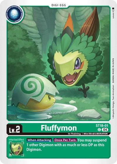 Fluffymon ST18-01 C Starter Deck 18: Guardian Vortex Digimon card