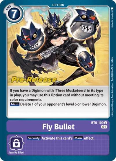 Fly Bullet BT6-109 U Double Diamond Pre-Release Cards Digimon card