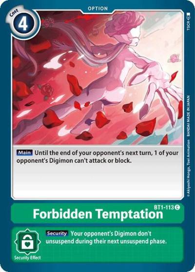 Forbidden Temptation BT1-113 C Release Special Booster 1.0 Digimon card
