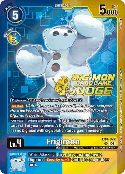 Frigimon Judge Pack 2025 Wave 1 EX8-022 R Chain of Liberation Digimon card