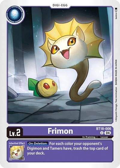 Frimon BT18-006 U Release Special Booster 2.0 Digimon card