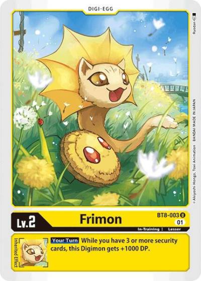 Frimon BT8-003 U New Awakening Digimon card