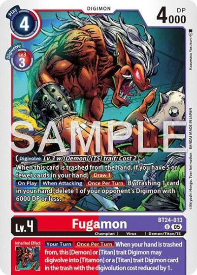 Fugamon BT24-013 U Time Stranger Digimon card