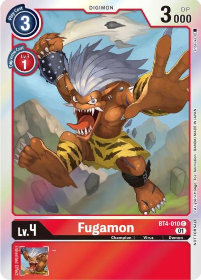 Fugamon ST 11 Special Entry Pack BT4-010 C Great Legend Digimon card