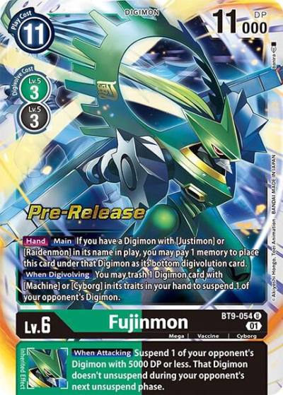 Fujinmon BT9-054 U X Record Pre-Release Cards Digimon card