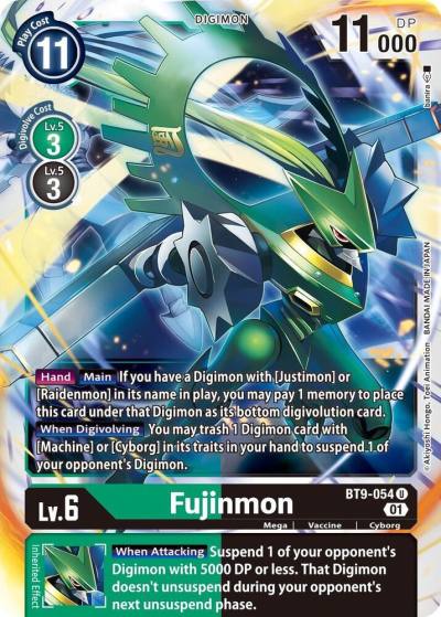 Fujinmon BT9-054 U X Record Digimon card