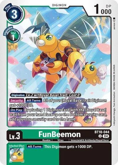 FunBeemon BT18-044 U Release Special Booster 2.0 Digimon card