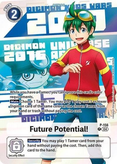 Future Potential Digimon Animation Series 25th Anniversary Set P-156 P Digimon Promotion Cards Digimon card