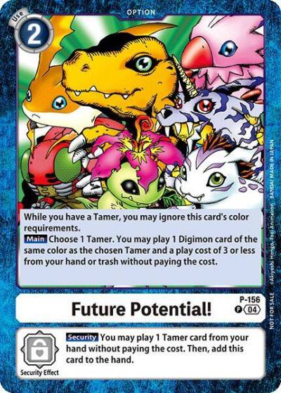 Future Potential Store Tournament 2024 Oct Dec Participation Pack P-156 P Digimon Promotion Cards Digimon card