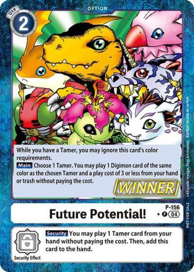 Future Potential Store Tournament 2024 Oct Dec Winner Pack P-156 P Digimon Promotion Cards Digimon card