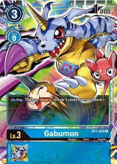 Gabumon Dash Pack Ver 10 BT1-029 R Release Special Booster 1.0 Digimon card