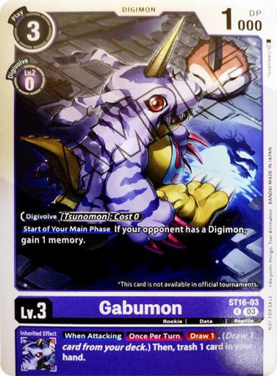 Gabumon Demo Deck Exclusive ST16-03 R Digimon Demo Deck Exclusive Cards Digimon card