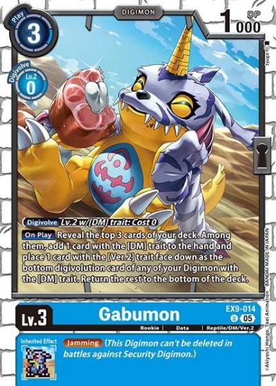 Gabumon EX9-014 U Versus Monsters Digimon card