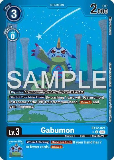 Gabumon Limited Foil EX12-021 U Digital World Shambala Digimon card