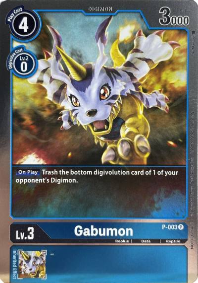 Gabumon P-003 P Digimon Promotion Cards Digimon card