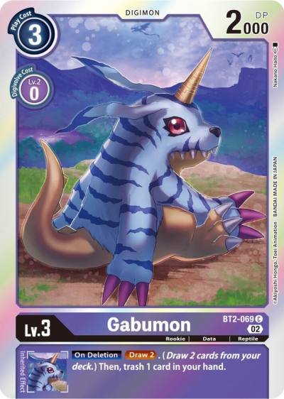 Gabumon Resurgence Booster Reprint BT2-069 C Resurgence Booster Digimon card