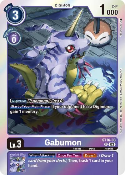 Gabumon ST16-03 R Starter Deck 16: Wolf of Friendship Digimon card