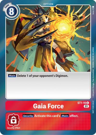 Gaia Force ST 11 Special Entry Pack ST1-16 U Starter Deck 01: Gaia Red Digimon card