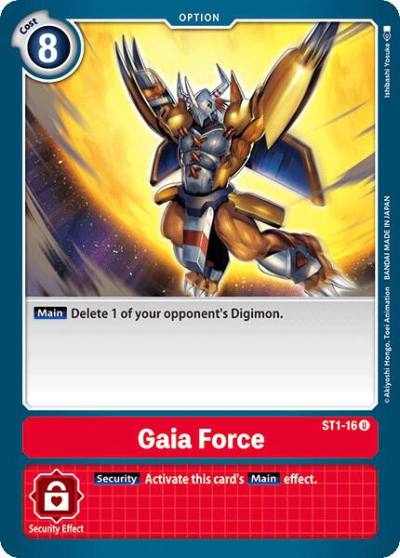 Gaia Force ST1-16 U Starter Deck 01: Gaia Red Digimon card