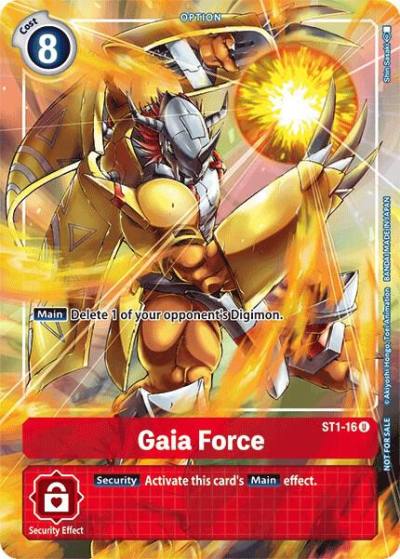 Gaia Force Tamers Evolution Box ST1-16 U Starter Deck 01: Gaia Red Digimon card