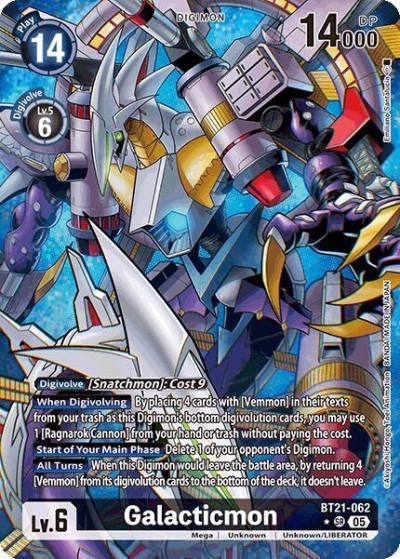 Galacticmon Alternate Art BT21-062 SR World Convergence Digimon card