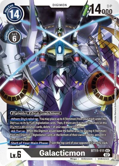 Galacticmon BT11-111 SEC Dimensional Phase Digimon card