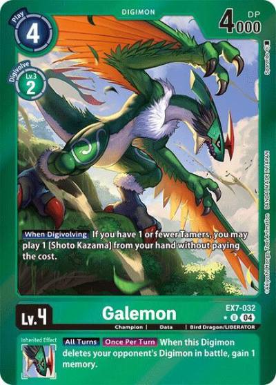 Galemon Foil EX7-032 U Digimon LIBERATOR Digimon card